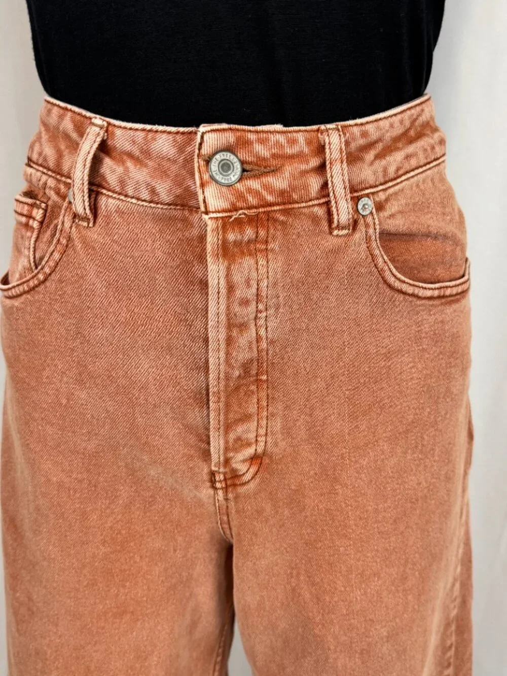 Free People High Rise Wide Leg Cropped Denim Size 29